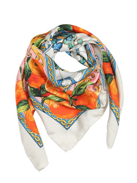 dolce and gabbana silk scarf.